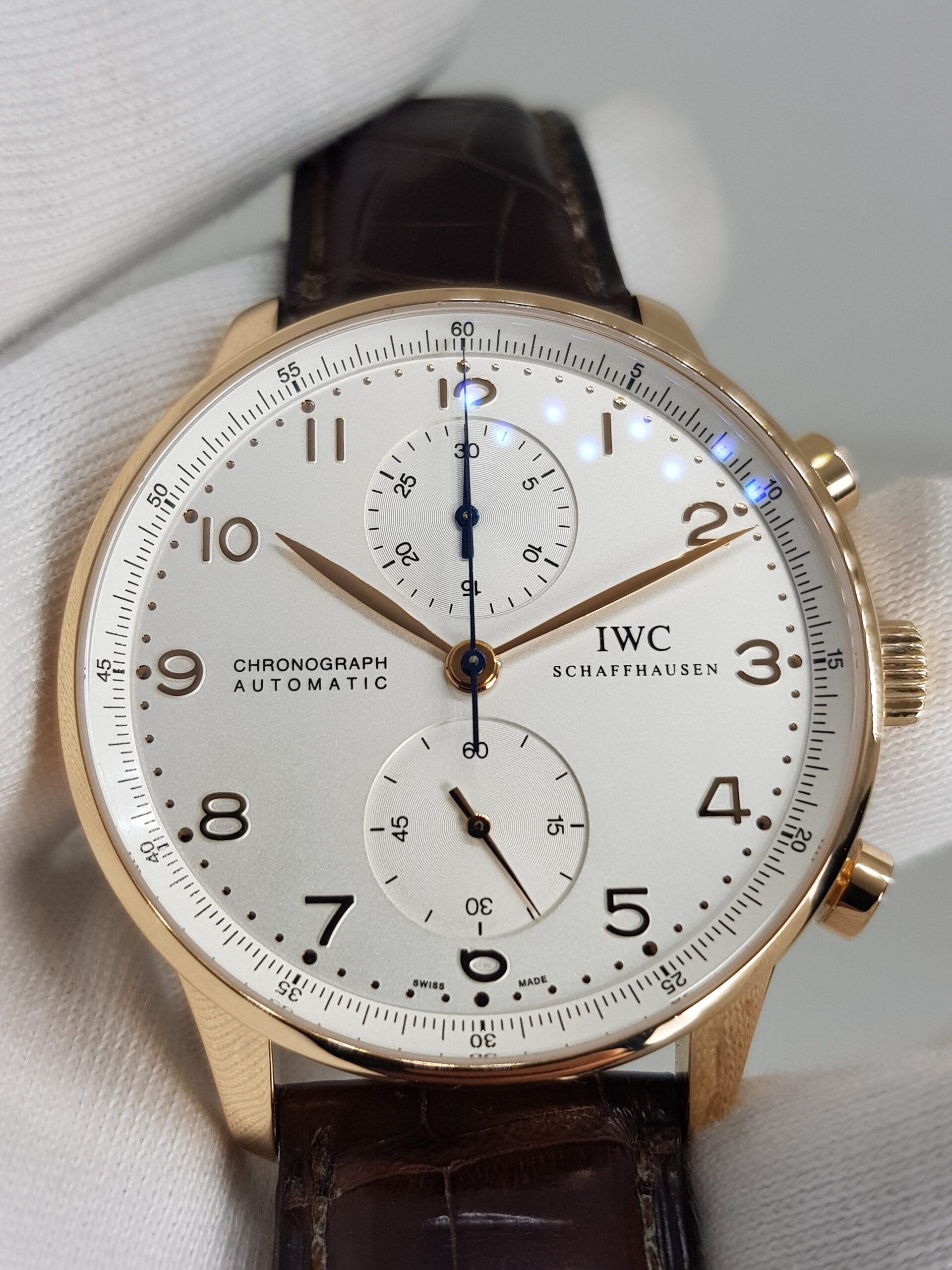IWC Portugieser Chronograph Automatic IW371480 18k Rose Gold size 41mm