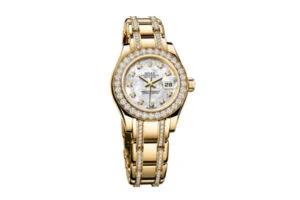 Đồng Hồ nữ cao cấp Rolex Pearlmaster 34 81409RB Mặt Số Đính Kim Cương